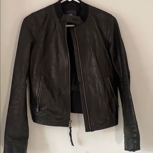 Gap Leather Motorcycle Jacket - Small